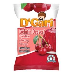 D'Gari Gelatin Cherry 4.2oz