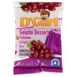 D'Gari Gelatin Grape (Uva) Water 4.2oz