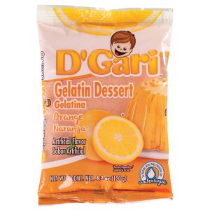 D'Gari Gelatin Orange 4.2oz