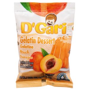 D'Gari Gelatin Peach/Durazno 4.2oz