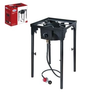 Alpine Cuisine Single Cast Iron Burner with Stand