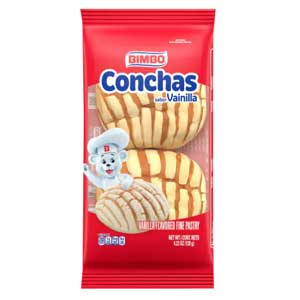 Bimbo Conchas Vainilla Single Serve - Sea Shell Pastry Vanilla (4.23oz)
