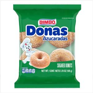 Bimbo Donas Single Serve - Sugared Donuts (3.53oz)
