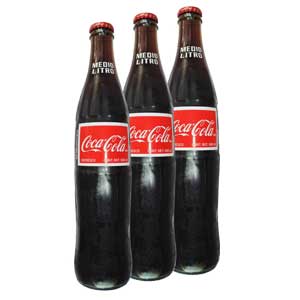 Coca Cola Medio Litro Glass 500ml (16oz)