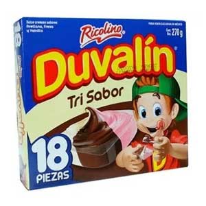 Duvalin Tri Sabor Avellana Fresa Y Vainilla (270g)