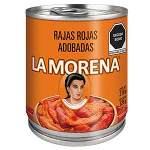 La Morena Rajas Rojas Adobadas (210g)