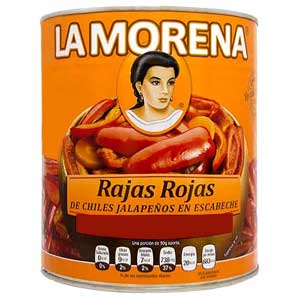 La Morena Rajas Rojas Escabeche
