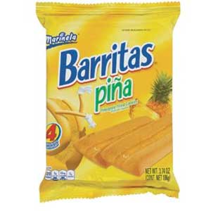 Marinela Barritas Pina Single Serve - Pineapple Fruit Bar (3.88 oz)